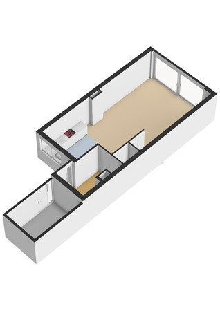 Floorplan - Bloemstede 344, 3608 VG Maarssen